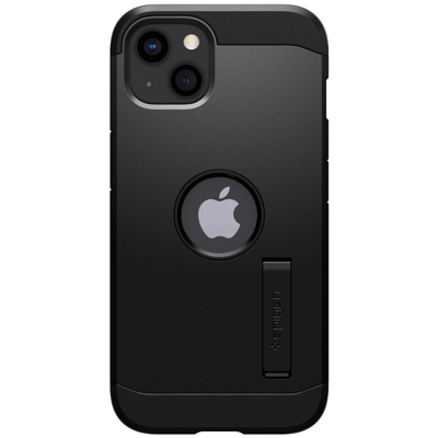 Afbeelding van Apple iPhone 13 Mini Hoesje Kunststof Spigen Hardcase/Backcover Zwart Telefoonhoesje Shockproof/Valbescherming