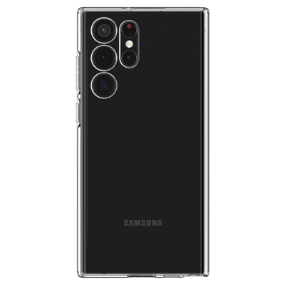 Afbeelding van Samsung Galaxy S22 Ultra Hoesje Siliconen en TPU (zacht) Spigen Softcase/Backcover Transparant Telefoonhoesje