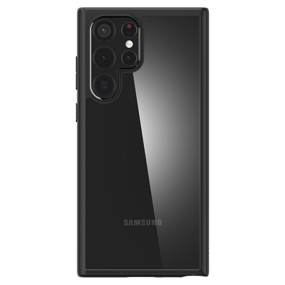 Afbeelding van Samsung Galaxy S22 Ultra Hoesje Kunststof Spigen Hardcase/Backcover Zwart Telefoonhoesje Shockproof/Valbescherming