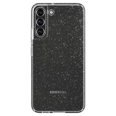 Afbeelding van Samsung Galaxy S22 Glitter Hoesje Siliconen en TPU (zacht) Spigen Softcase/Backcover Transparant Telefoonhoesje