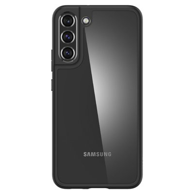 Afbeelding van Samsung Galaxy S22 Hoesje Kunststof Spigen Hardcase/Backcover Zwart Telefoonhoesje Shockproof/Valbescherming