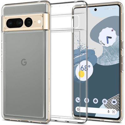 Afbeelding van Google Pixel 7 Pro Hoesje Kunststof Spigen Hardcase/Backcover Transparant Telefoonhoesje Shockproof/Valbescherming