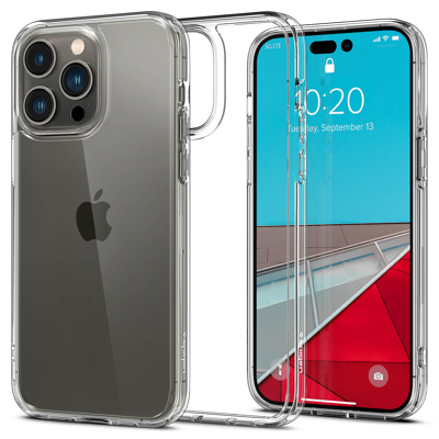 Afbeelding van Apple iPhone 14 Pro Max Hoesje Kunststof Spigen Hardcase/Backcover Transparant Telefoonhoesje Shockproof/Valbescherming
