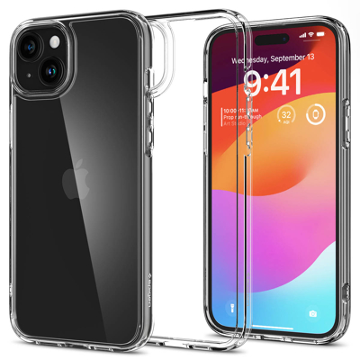 Afbeelding van Apple iPhone 15 Plus Hoesje Kunststof Spigen Hardcase/Backcover Transparant Telefoonhoesje Shockproof/Valbescherming