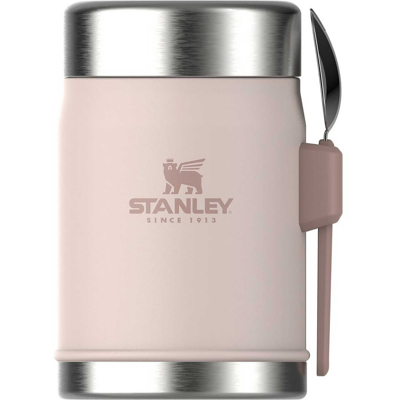 Afbeelding van Stanley PMI Classic Legendary +spork Lunchbeker 400 Ml Rose Quartz Roze Drinkflessen