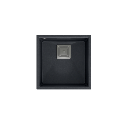 Afbeelding van Quadri Luton zwart graniet onderbouw spoelbak 42x42 1208957887