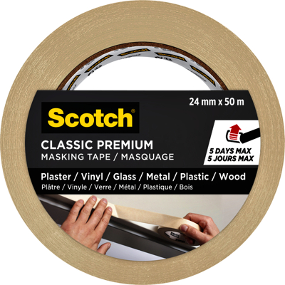 Afbeelding van Afplaktape Scotch Premium Classic 24mmx50m beige