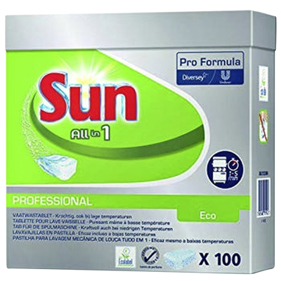 Afbeelding van Vaatwastabletten Sun All in one Eco 100 stuks