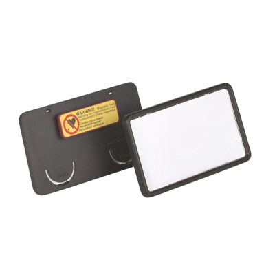 Afbeelding van Badge Durable clip card met magneet 40x75mm