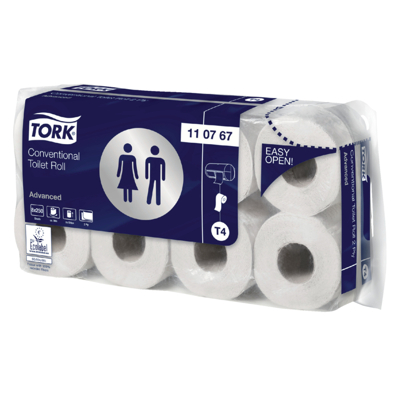 Afbeelding van Tork 110767 T4 advanced toiletpapier 2 lgs wit 32 mtr x10cm 250vel 64 rollen (110767)