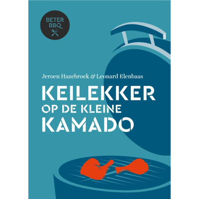 Afbeelding van BeterBBQ Keilekker Op De Kleine Kamado Kookboek Blauw Accessoires