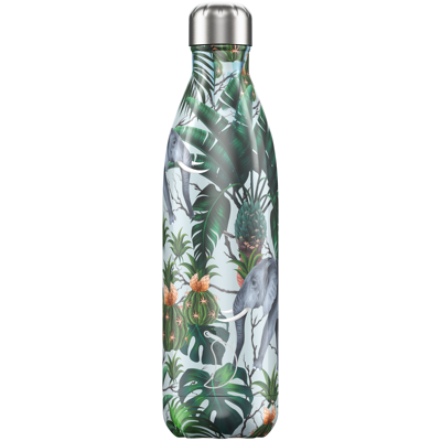 Afbeelding van Thermosfles Groen Elephant 500 Ml RVS Chilly&#039;s Tropical Edition L 7 X B H 26 Cm