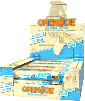 Afbeelding van Grenade Protein Bars 12repen White Choco Cookie