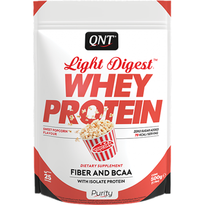 Afbeelding van QNT Light Digest Whey Protein Sweet Popcorn (500 gr)