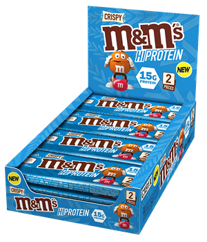 Afbeelding van M&amp;M&#039;s Crispy High Protein Bar 12repen Milk Chocolate