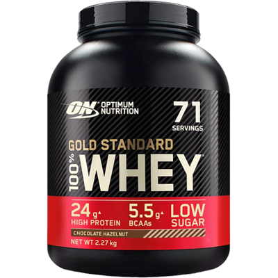 Afbeelding van Optimum Nutrition 100% Whey Gold Standard 2270gr Choco Hazelnut