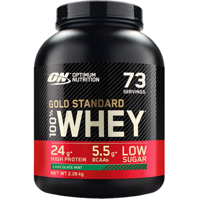 Afbeelding van Optimum Nutrition 100% Whey Gold Standard 2270gr Chocolade Mint