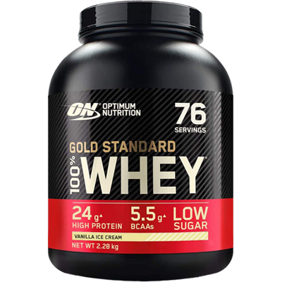 Afbeelding van Optimum Nutrition 100% Whey Gold Standard 2270gr Vanille
