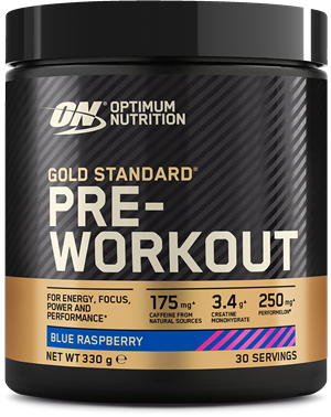 Afbeelding van Optimum Nutrition Gold Standard Pre Workout 330gr Blue Raspberry