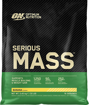 Afbeelding van Optimum Nutrition Serious Mass 5450gr Banaan