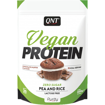 Afbeelding van QNT Vegan Protein Chocolate Muffin (500 gr)