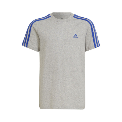 Abbildung von adidas 3 Stripes T Shirt Jungen Grau, Größe 140