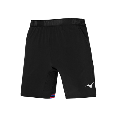 Abbildung von Mizuno Amplify Short kurze Sporthose, Herren, Größe: XXL, Black