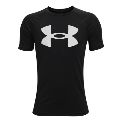 Abbildung von Under Armour Tech Big Logo T Shirt Jungen Schwarz, Weiß, Größe XS