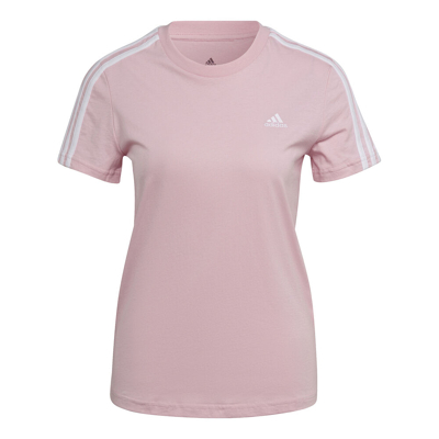 Abbildung von adidas 3 Stripes T Shirt Damen Rosa, Größe XS
