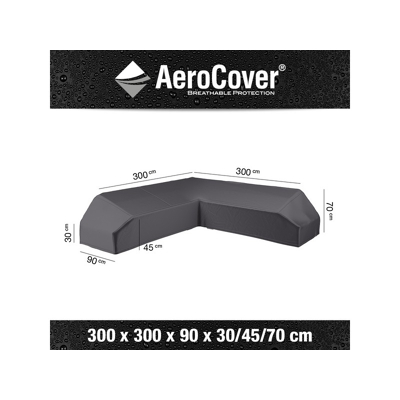 Afbeelding van Platinum AeroCover Loungesethoes Platformset L vorm 300