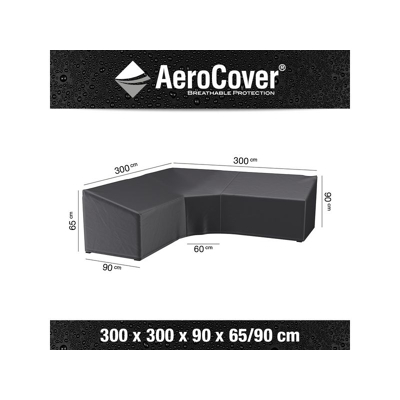 Afbeelding van Aerocover Loungesethoes L/Trapeze 300x300x90x65/90 Antraciet 90,00cm x 300,00cm