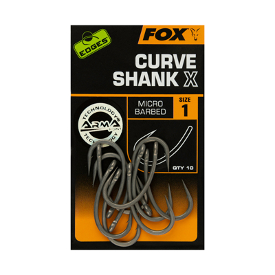 Afbeelding van Fox Edges Armapoint Curve Shank X Micro Barbed (10 pcs) Maat : Haak 2