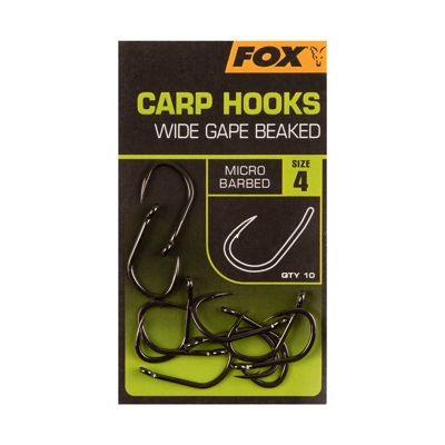 Afbeelding van Karper haken Carp Hooks Wide Gape Beaked X10 Fox