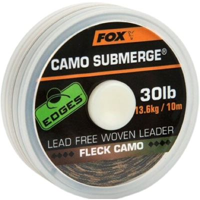 Afbeelding van Flex Camo Lead Free Woven Leader 10M Camotex Edges Fox Onderlijn karper materiaal