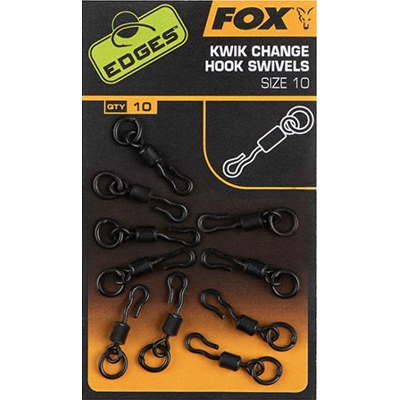Afbeelding van Fox Edges Kwik Change Hook Swivels (10 pcs) Maat : size 10