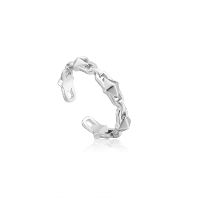 Afbeelding van Ania Haie R025 02H ring Zilver Zilverkleurig Adjustable One Size