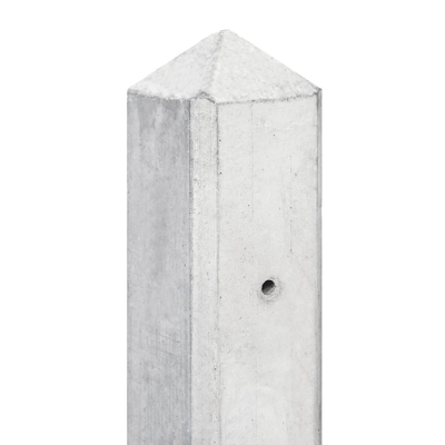 Afbeelding van Schutting betonpaal Glad Premium wit/grijs 10x10 cm 180 cm,Tussenpaal