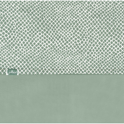 Afbeelding van Jollein laken slangenprint groen 75 cm x 100 Lakens &amp; Hoeslakens