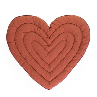 Afbeelding van Childhome Collections Speelkleed Heart Terracotta