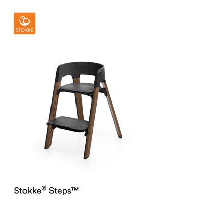 Afbeelding van Stokke Steps Kinderstoel Beuken Black Golden Brown