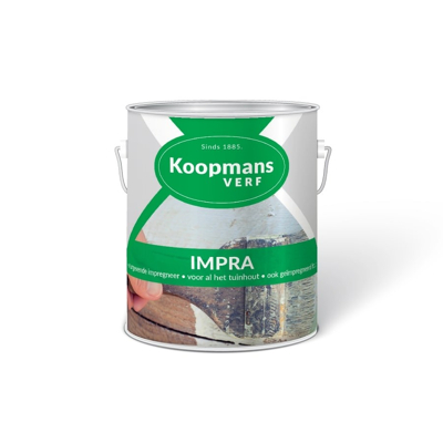 Afbeelding van Koopmans Impra Lichtgroen Hoogglans Transparant 2.5L kleur Groen Beits