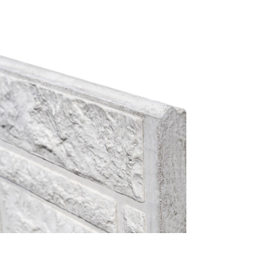 Afbeelding van Betonnen Onderplaat 2 zijdig Rotsmotief Wit/grijs 4.8x36x180cm
