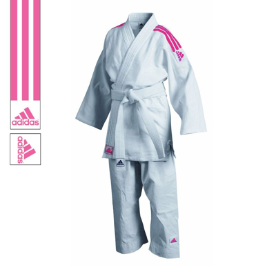 Afbeelding van Adidas Judopak J350 Club Wit/Roze 160cm