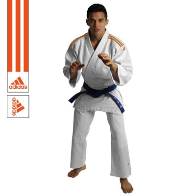 Afbeelding van Adidas Judopak J350 Club Wit/Oranje 200cm