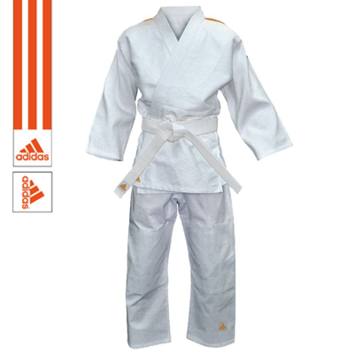 Afbeelding van Adidas Judopak Evolution II Wit/Oranje 120 130cm