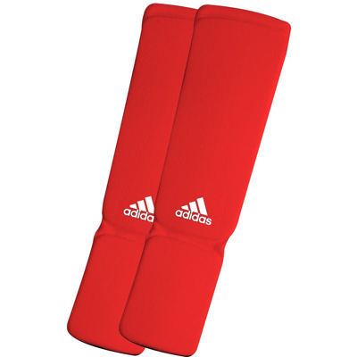 Afbeelding van adidas elastische scheen/wreefbeschermers rood XL