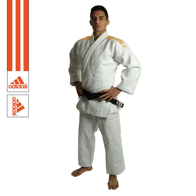 Afbeelding van adidas Judopak J990 Millenium Wit/Oranje 155cm