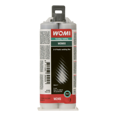 Afbeelding van Womi Womix W245 2K Plastic Welding Flex Zwart 50ml