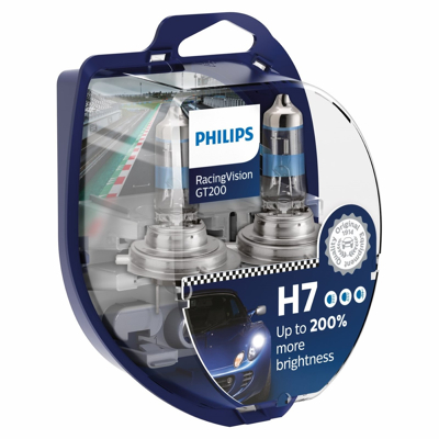 Afbeelding van Philips H7 Racing Vision GT200 12972RGTS2 Autolampen