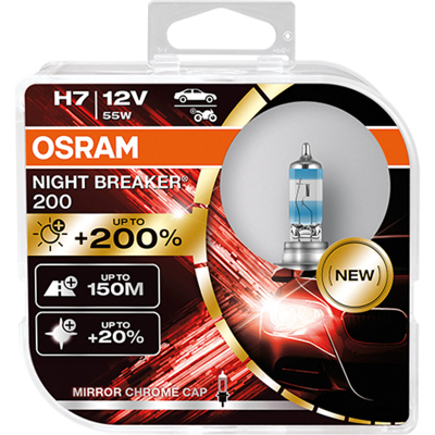 Afbeelding van Osram H7 Night Breaker 200 +200% 64210NB200 Autolampen